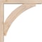Ekena Millwork Thorton Block Smooth Bracket w/ Offset Brace, Douglas Fir, 3 1/2"W x 18"D x 18"H BKT0402X18X18THR05SDF - alternate 3